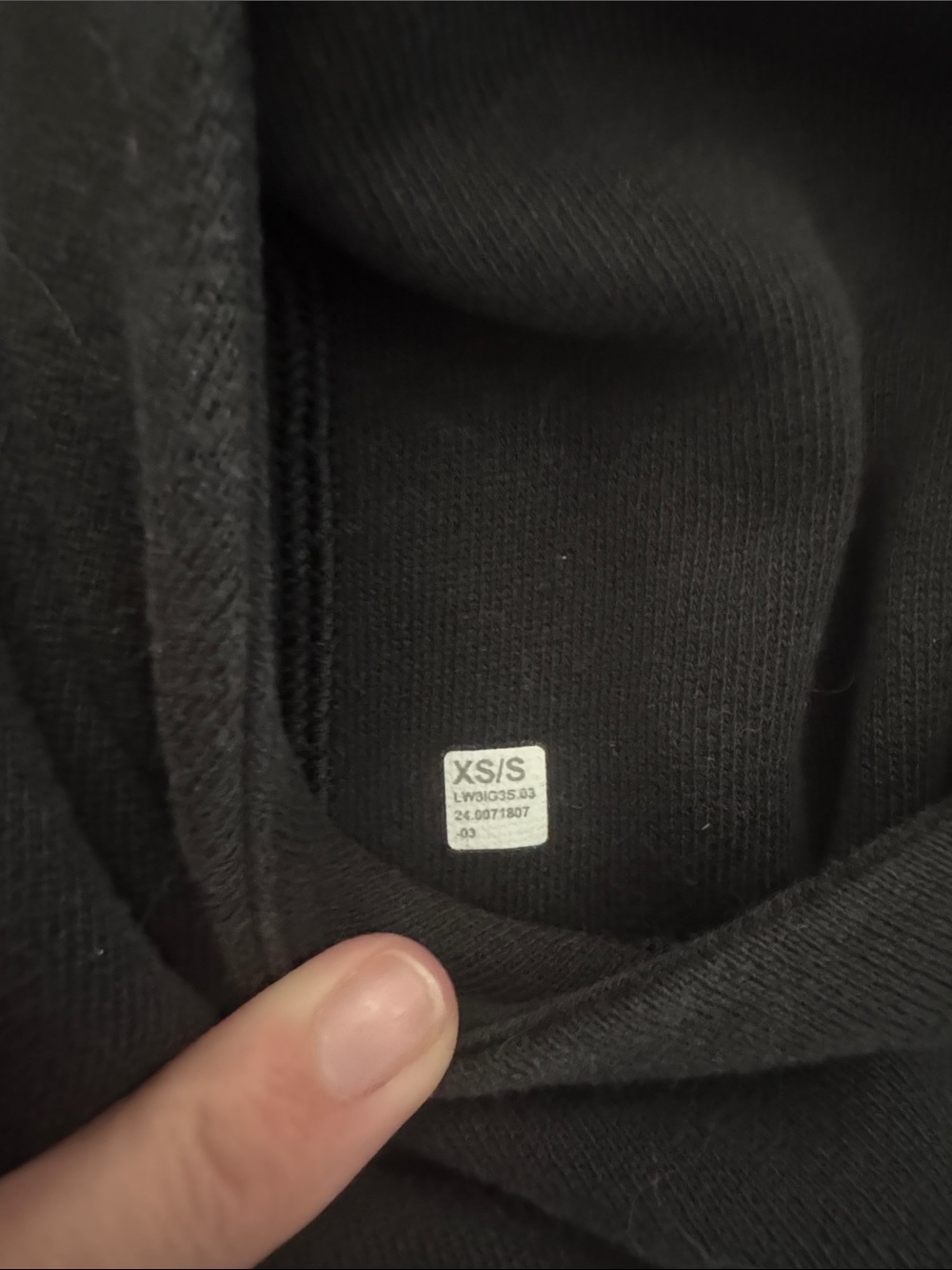 Lululemon Scuba Oversized Half-Zip Hoodie Black/GOLD XS/S - Picture 3 of 6